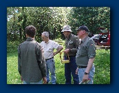 What's that clown doing down there in the grass?